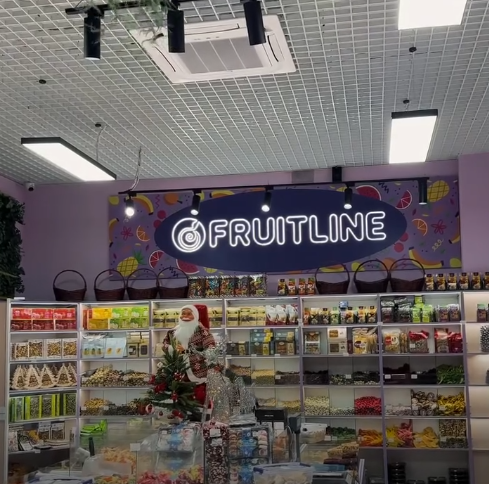 Интерьерная неоновая вывеска ФрутЛайн